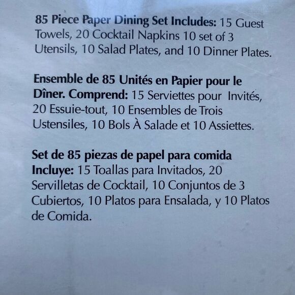 Cyprus Home Celebrate 10 Party Dinner Table Place Setting - Picture 3 of 6